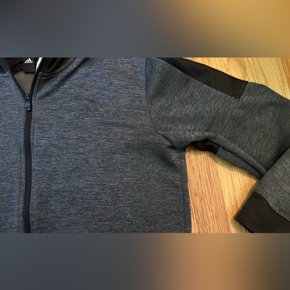 Adidas Gray & Black Full-Zip Jacket - Picture 6 of 9